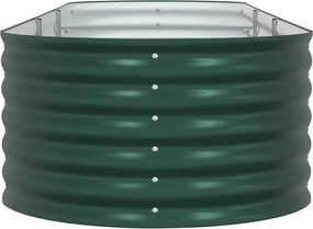 vidaXL Ανεβασμένο Κρεβάτι Πράσινο 320 x 80 x 44 cm Ατσάλι