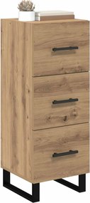 vidaXL Πλαϊνό γραφείο με συρτάρι Artisan Oak 34,5 x 34 x 90 εκ.
