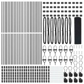 vidaXL Στύλος Περιφράξεων Γκρι 100 x 0,6 μ (19 x 19 mm πλέγμα)