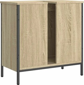 vidaXL Ντουλάπι Νιπτήρα Μπάνιου Sonoma Δρυς 60x30x60 εκ. Επεξ. Ξύλο