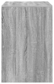 vidaXL Γραφείο Γραφής Γκρι σωνόμα MDF, Βερνικωτό ξύλο 100 x 50 x 76 εκ