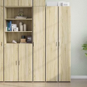 vidaXL Ντουλάπι Sonoma Δρυς 30x42,5x185 εκ. από Επεξεργασμένο Ξύλο
