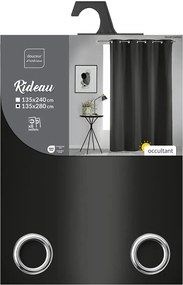 Κουρτίνα blackout Occult Douceur d'intérieur - 135x280cm - Μαύρο