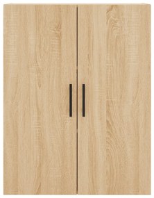 vidaXL Ντουλάπι Sonoma δρυς 69,5 x 34 x 180 εκ. από Επεξεργασμένο Ξύλο