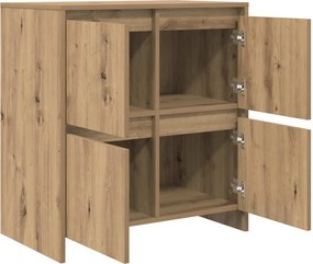 vidaXL Πλαϊνό γραφείο Artisan Oak 70 x 41 x 75 εκ. Επεξεργασμένο ξύλο
