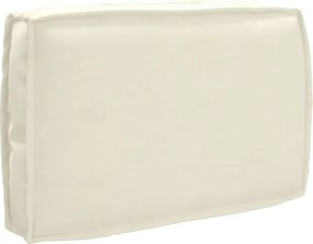 vidaXL Μαξιλάρι Κρεμ 60 x 40 x 12 cm Ύφασμα Όξφορντ