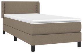 ΚΡΕΒΑΤΙ BOXSPRING ΜΕ ΣΤΡΩΜΑ TAUPE 90X200 ΕΚ. ΥΦΑΣΜΑΤΙΝΟ 3129605