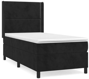 ΚΡΕΒΑΤΙ BOXSPRING ΜΕ ΣΤΡΩΜΑ ΜΑΥΡΟ 80 X 200 ΕΚ. ΒΕΛΟΥΔΙΝΟ 3132587