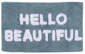 Ταπέτο Μπάνιου Βαμβακερό 50x80εκ. Bathmats 0671 Γαλάζιο-Λευκό Das Home