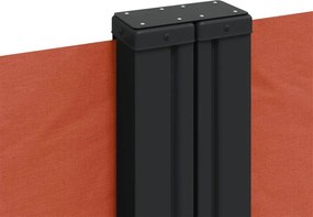 vidaXL Σκίαστρο Πλαϊνό Συρόμενο Τερακότα 200 x 1000 εκ.