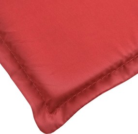 vidaXL Μαξιλάρια ξαπλώστρας Ύφασμα Oxford (100% πολυεστέρας) Κόκκινο