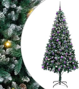 vidaXL Τεχνητό Χριστουγεννιάτικο Δέντρο με 300 LED Πράσινο 240 cm