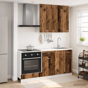 vidaXL Μονάδα κουζίνας LYON 5 pcs Παλαιωμένο ξύλο Επεξεργασμένο Ξύλο