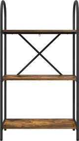 vidaXL Ράφι Βιβλίων 3 επιπέδων 60 x 30 x 109 εκ Επεξεργασμένο ξύλο