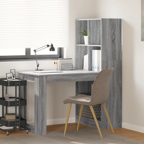 vidaXL Γραφείο Γκρίζο Σονομα 122 x 67 x 145 εκ. Επεξεργασμένο ξύλο