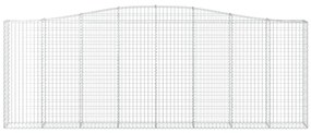 vidaXL Συρματοκιβώτιο Τοξωτό 400x30x140/160εκ. από Γαλβανισμένο Χάλυβα