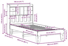 ΣΚΕΛΕΤΟΣ ΚΡΕΒ. ΧΩΡΙΣ ΣΤΡΩΜΑ ΚΑΦΕ ΚΕΡΙΟΥ 100X200 ΕΚ ΜΑΣΙΦ ΠΕΥΚΟ 3308851