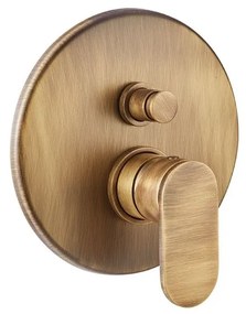 Armando Vicario Slim Antique Brass Μίκτης Εντοιχισμού 2 Εξόδων με Εκτροπέα