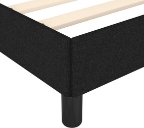 vidaXL Σκελετός Κρεβατιού Χωρίς Στρώμα Μαύρο 90x200 εκ. Υφασμάτινο