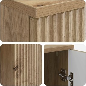 vidaXL Γραφείο Artisan Δρυς Επεξεργασμένο Ξύλο 142,5 x 50 x 75 εκ.