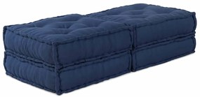 vidaXL Μονάδα Μοντέρνου Καναπέ 2 pcs Ινδικο 140 x 70 x 36 εκ Ύφασμα