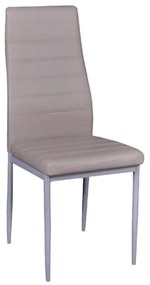 Καρέκλα Jetta ΕΜ966,96 Cappuccino 40x50x95 cm Σετ 6τμχ Metal, PVC