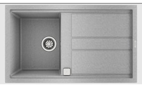 TEKA NOVA 45 B-TG 1B 1D Ένθετος Γρανιτένιος νεροχύτης Stone Grey Μ86xΠ51εκ