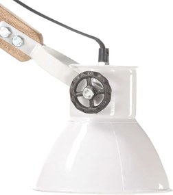 vidaXL Φωτιστικό Τοίχου Industrial Λευκό Στρογγυλό E27