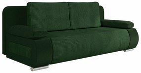 Καναπές κρεβάτι Comfivo 144, Αριθμός θέσεων: 2, Αποθηκευτικός χώρος, Πράσινο, 77x200x92cm, 66 kg, Πόδια: Πλαστική ύλη | Epipla1.gr