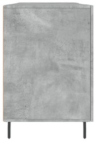 vidaXL Γραφείο Γκρι Σκυροδέματος 140 x 50 x 75 εκ. από Επεξεργ. Ξύλο