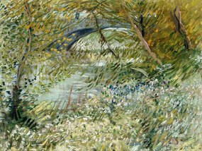 Αναπαραγωγή River Bank in Springtime, Vincent van Gogh