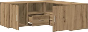 vidaXL Ντουλάπι Γωνιακό Αρτισιανή Δρυς 200x40x45 εκ. από Επεξ. Ξύλο