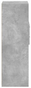 vidaXL Ντουλάπι Γκρι Σκυρ. 30x42,5x124 εκ. από Επεξεργασμένο Ξύλο