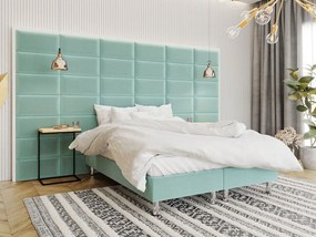Επενδυμένο κρεβάτι Lux-Baza-Menta-200 x 160 x 30
