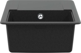 vidaXL Σιντρινο Μαύρο 670 x 460 mm Γρανίτης