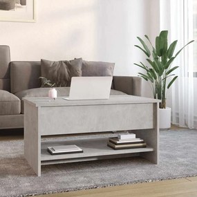 vidaXL Τραπεζάκι Σαλονιού Γκρι Σκυρ. 80x50x40 εκ. Επεξεργασμένο Ξύλο