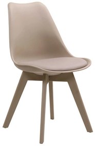 Καρέκλα Martin-II Tortora ΕΜ137,9 52X49X82 cm Σετ 2τμχ Polypropylene, Technoderma