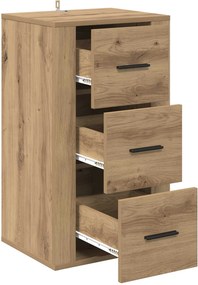 vidaXL Πλαϊνό γραφείο Artisan Oak 40 x 33 x 70 εκ. Επεξεργασμένο ξύλο