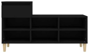 vidaXL Παπουτσοθήκη Μαύρο 102x36x60 εκ. από Επεξεργασμένο Ξύλο