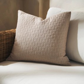 Διακοσμητική Μαξιλαροθήκη (50x50) Gofis Home Eliena Warm Beige 402/06