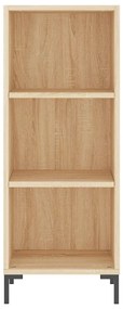 vidaXL Μπουφές Sonoma δρυς 34,5 x 34 x 180 εκ. από Επεξεργασμένο Ξύλο