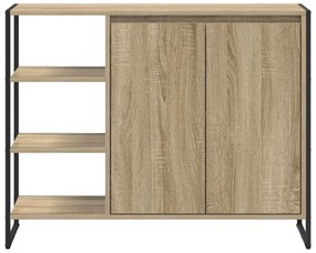 vidaXL Βοηθητικό ντουλάπι Σονόμα 96.5 x 30 x 75 εκ Επεξεργασμένο ξύλο