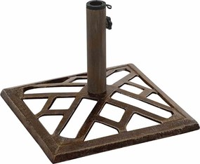 vidaXL Βάση Ομπρέλας Μπρονζέ 44 x 44 x 31 εκ. από Χυτοσίδηρο