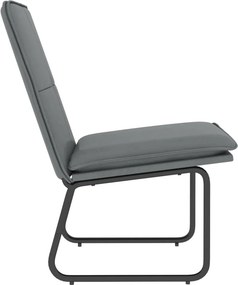 vidaXL Πολυθρόνα Γκρι 54 x 75 x 76 εκ. από Συνθετικό Δέρμα