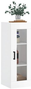 vidaXL Ντουλάπι Τοίχου Γυαλιστερό Λευκό 34,5 x 34 x 90 εκ.