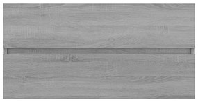 vidaXL Ντουλάπι Νιπτήρα Γκρι Sonoma 90x38,5x45 εκ. Επεξεργασμένο Ξύλο
