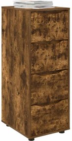 vidaXL Ντουλάπι αποθήκευσης Καπνιστό Δρύς 40 x 48 x 105 εκ