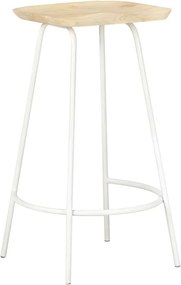 vidaXL Σκαμπό Μπαρ 2 τεμ. από Μασίφ Ξύλο Μάνγκο