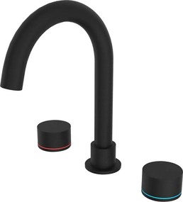 Sparke Nera 01 Black Matt - Μπαταρία νιπτήρα 3 οπών