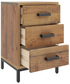 vidaXL Κομοδίνα 2 Τεμ. 40x30x55 εκ. από Μασίφ Ξύλο Πεύκου
